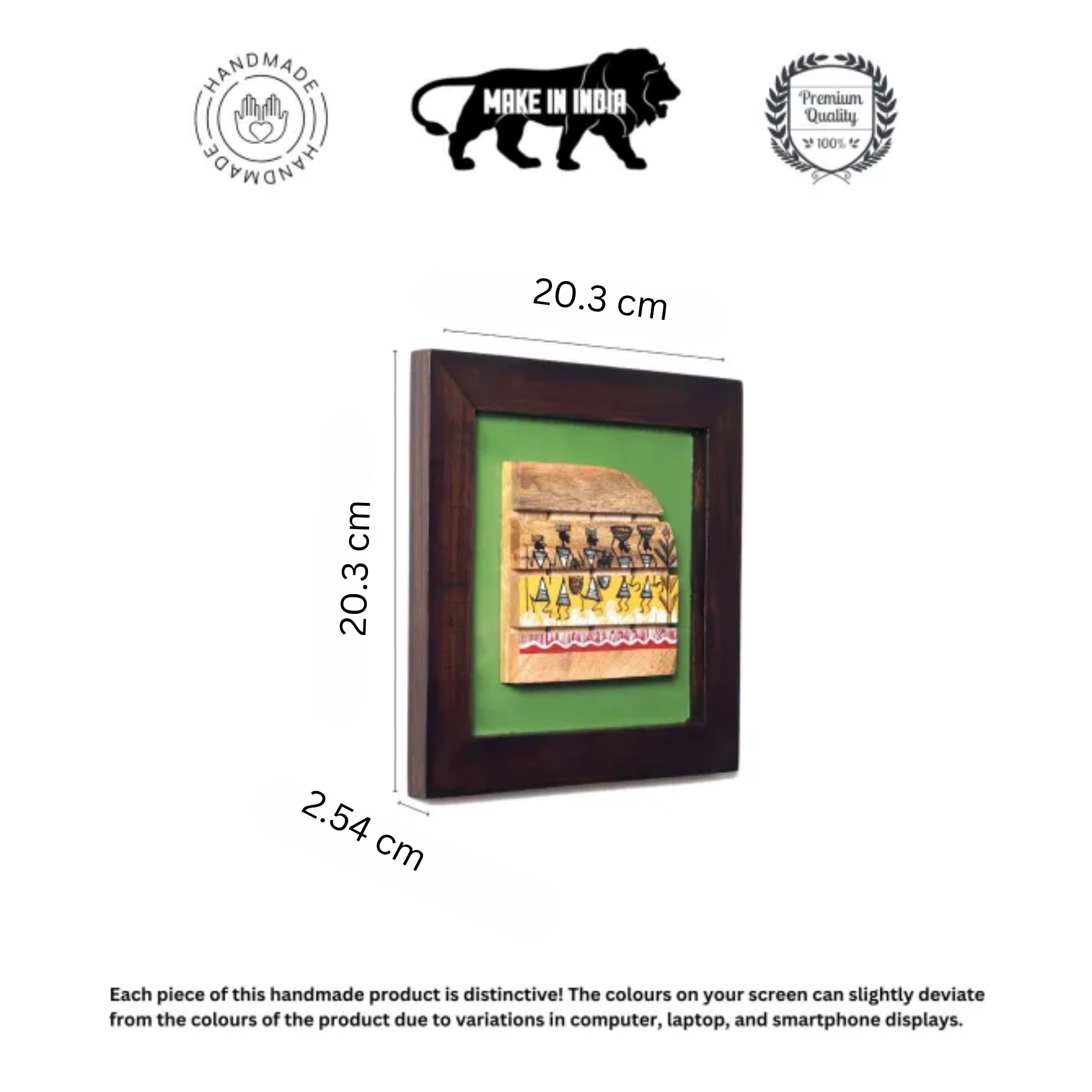 Shades OF warli wall paintings SET OF 2 (8x8x7.5)