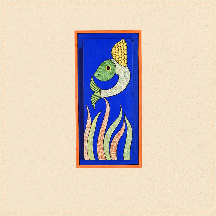 Something's Fishy Handcrafted Wall Decor Panel