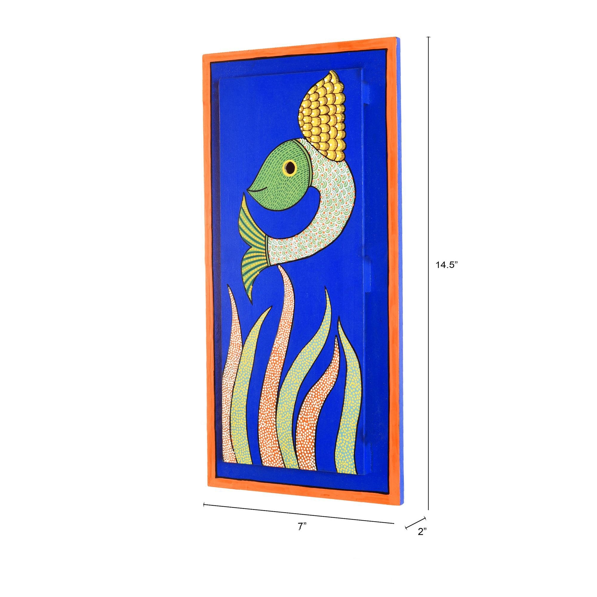 Something's Fishy Handcrafted Wall Decor Panel