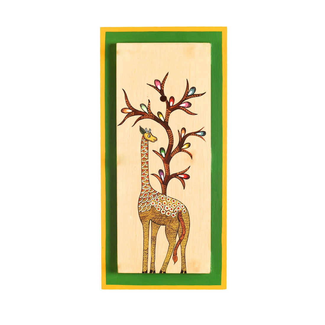 Giraffe Gallore Handcrafted Wall Decor Panel