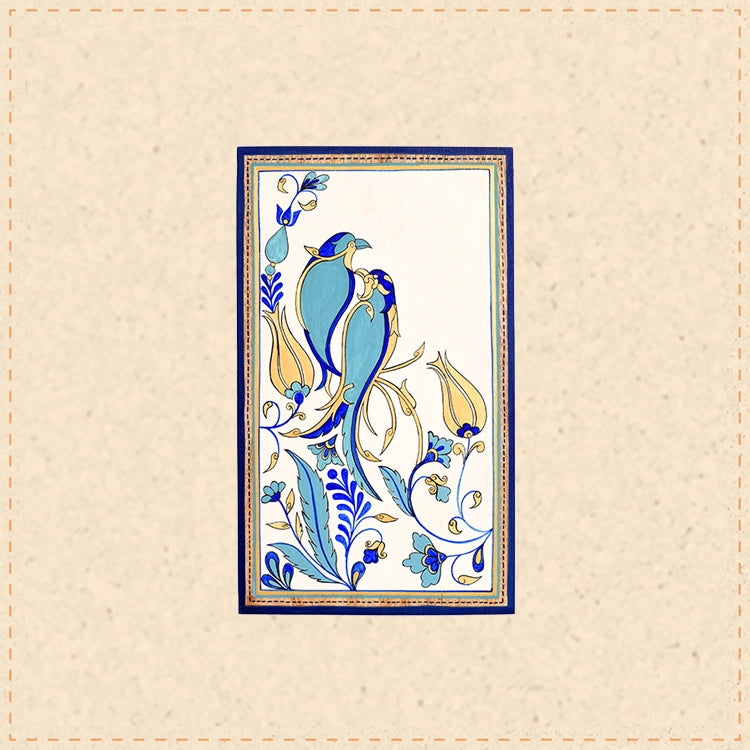 Blue Bird Motif Wooden Wall Frame