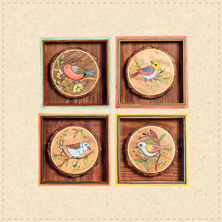 Cleo Wall decor frames with beautiful Birds paintings- So4