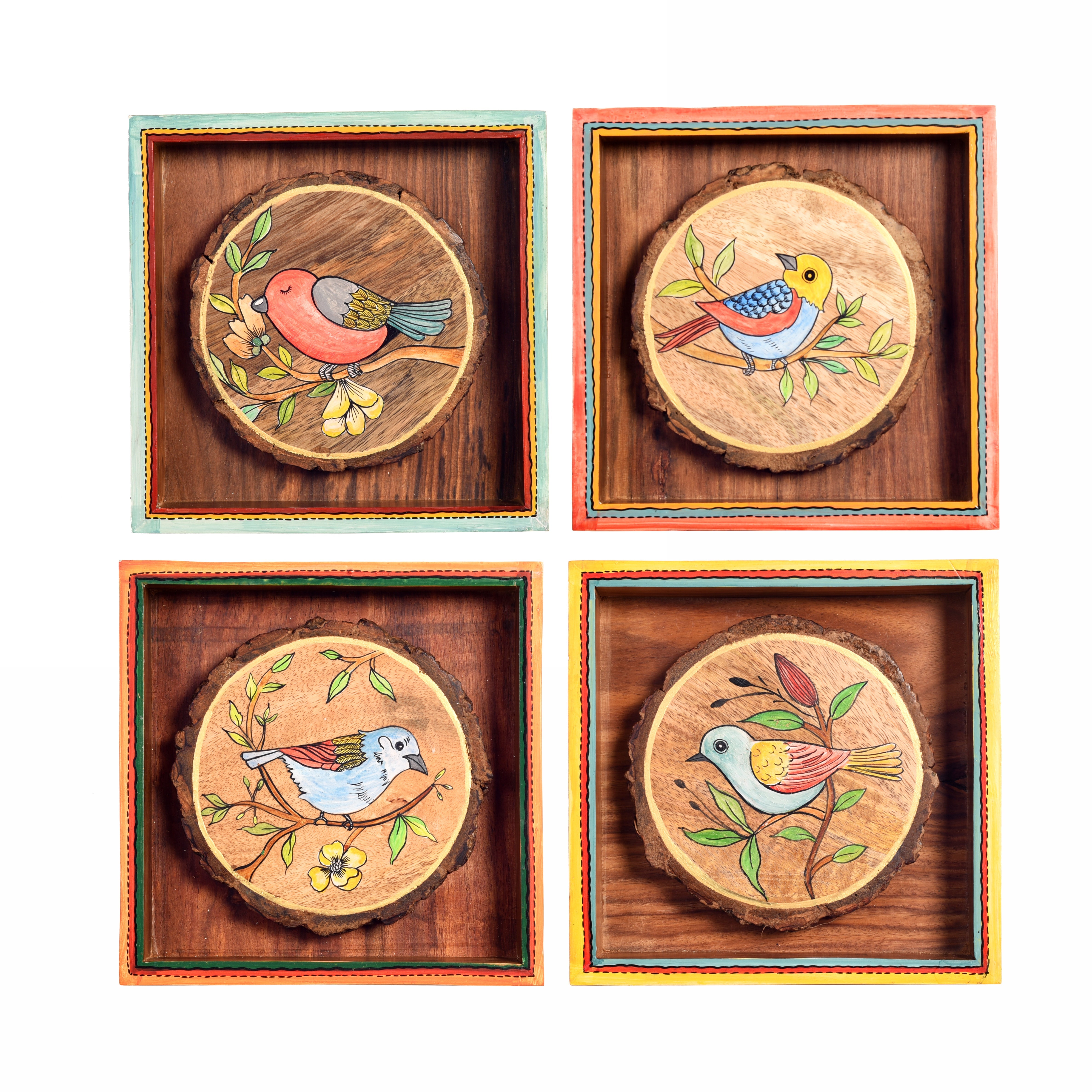Cleo Wall decor frames with beautiful Birds paintings- So4