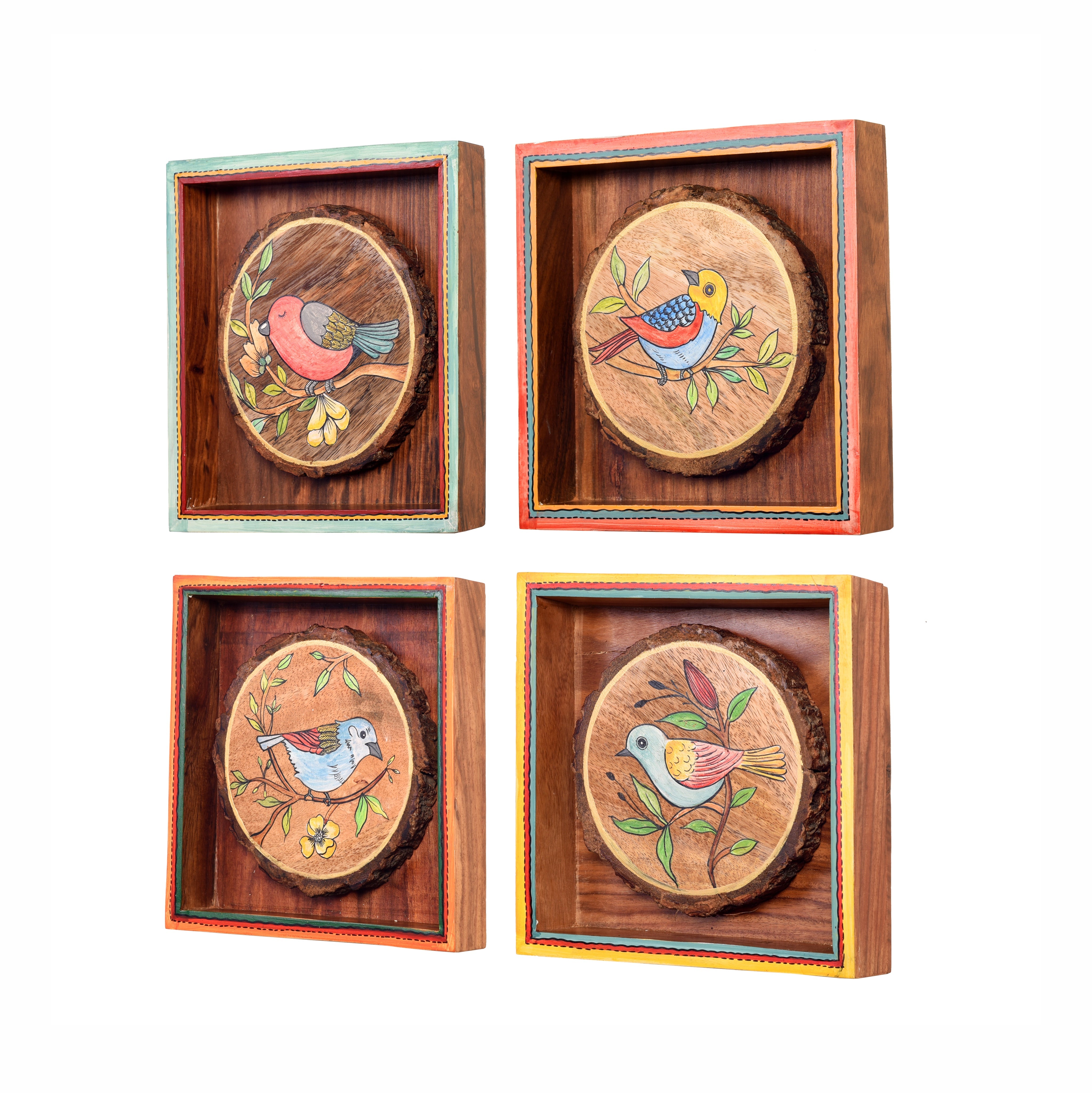 Cleo Wall decor frames with beautiful Birds paintings- So4