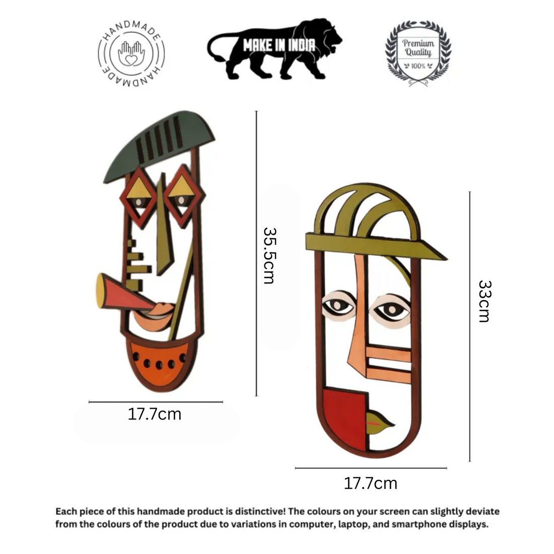 Nomads Wall Decor Mask set of 2