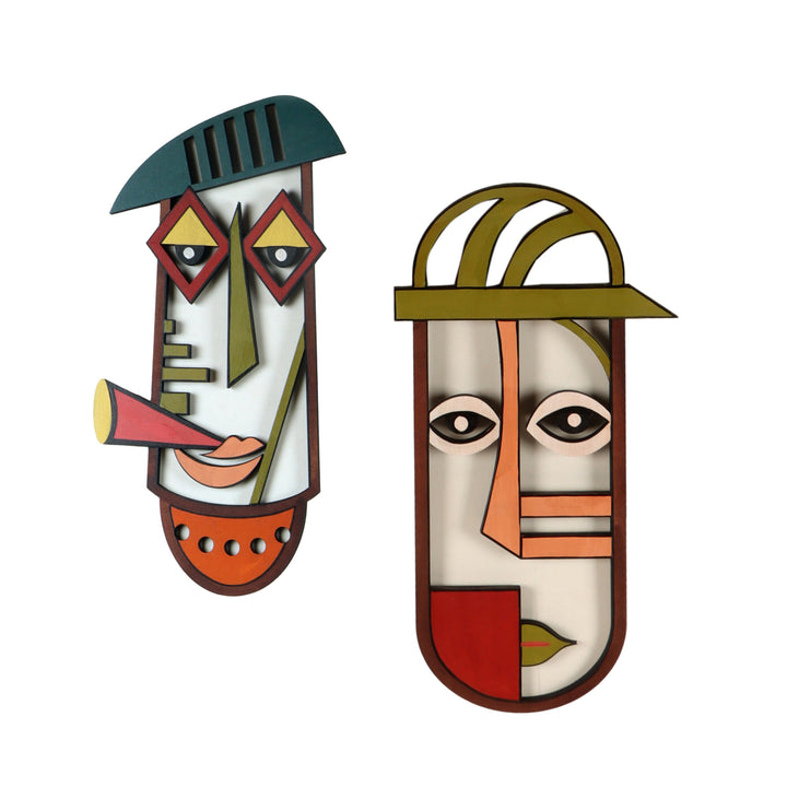 Nomads Wall Decor Mask set of 2