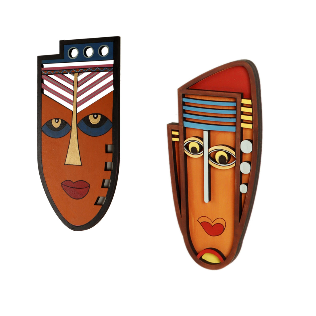 Shamans Wall Decor Mask set of 2