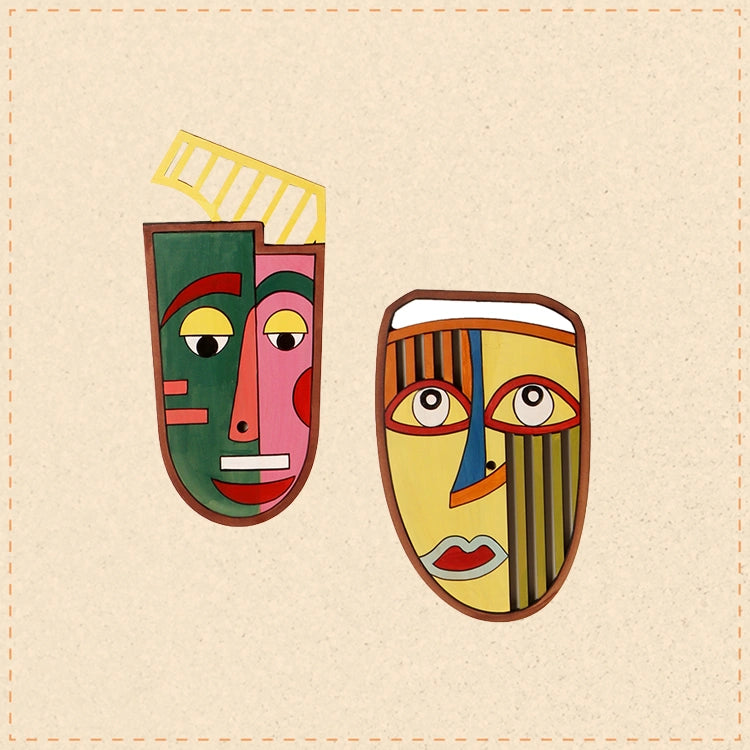 At Wits' End Wall Decor Mask set of 2