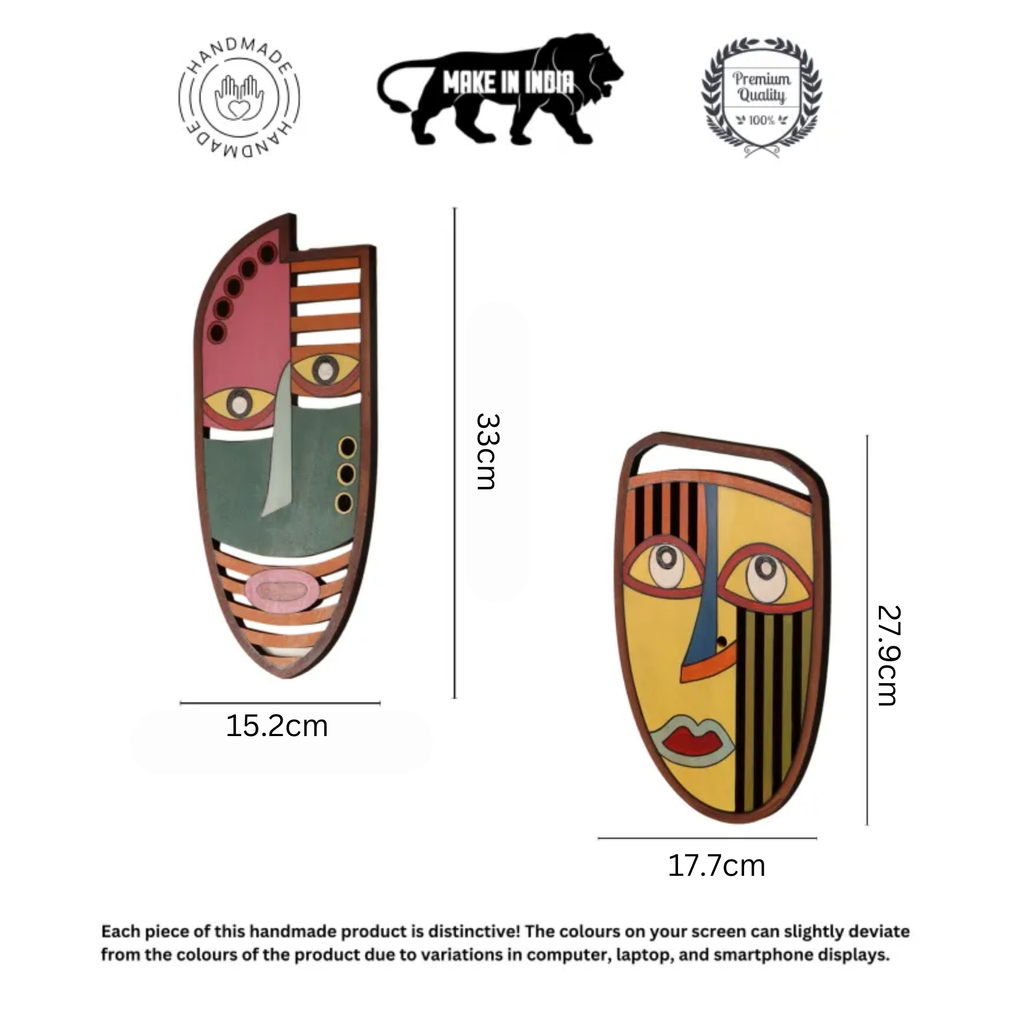 Friends Wall Decor Mask set of 2