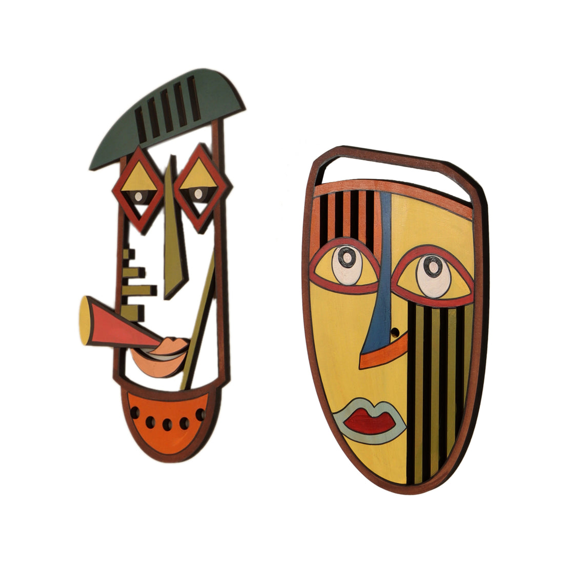 Don & Side-kick Wall Decor Mask set of 2