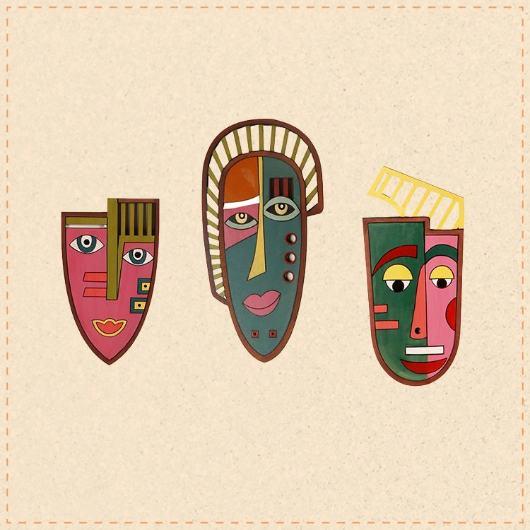Gay & Gaity Wall Decor Mask set of 3