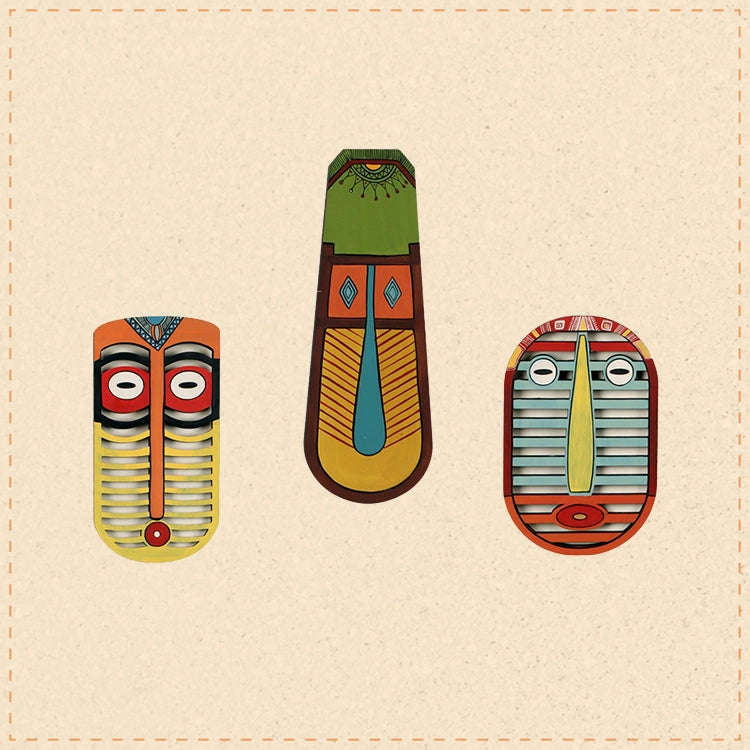 Tom,Dick & Harry Wall Decor Mask set of 3