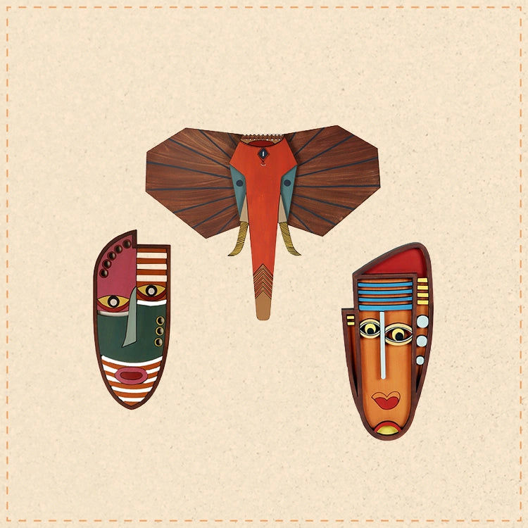 Jungle King-II Wall Decor Mask set of 3