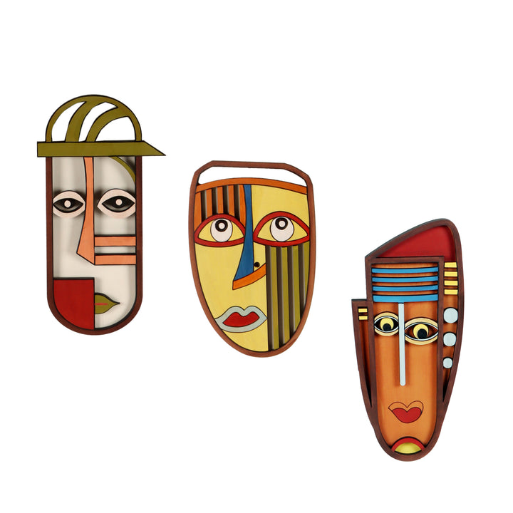 Sahib Bibi Ghulam Wall Decor Mask set of 3