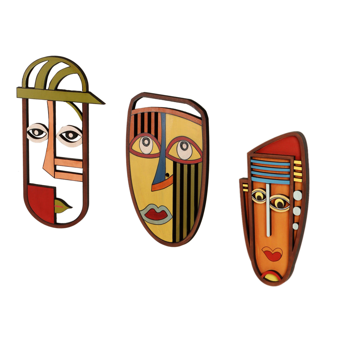 Sahib Bibi Ghulam Wall Decor Mask set of 3