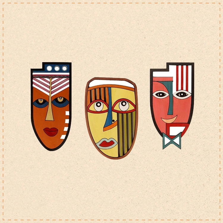 my family Wall Decor Mask set of 3