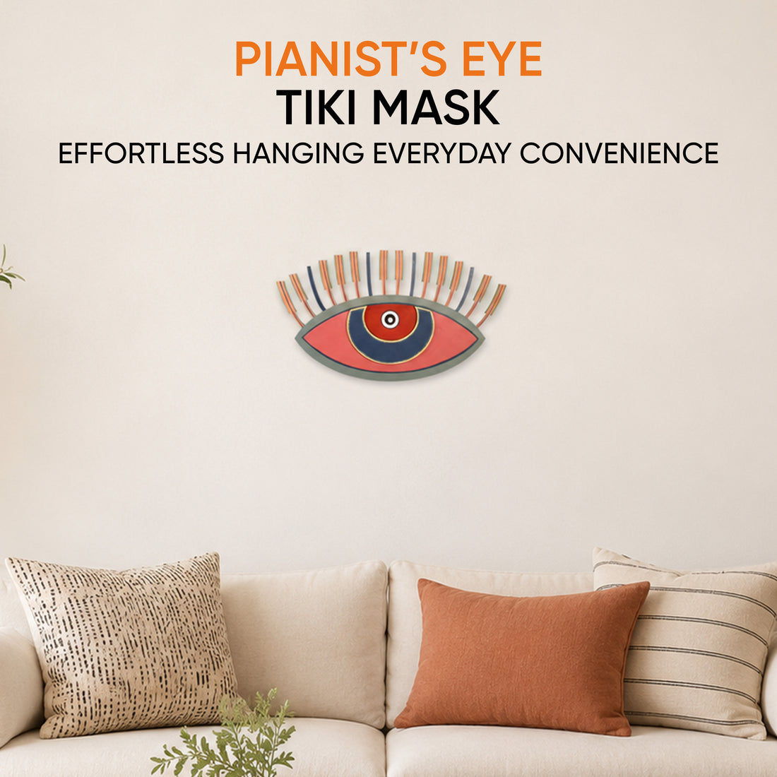 Pianist's Eyes Wall Decor Mask