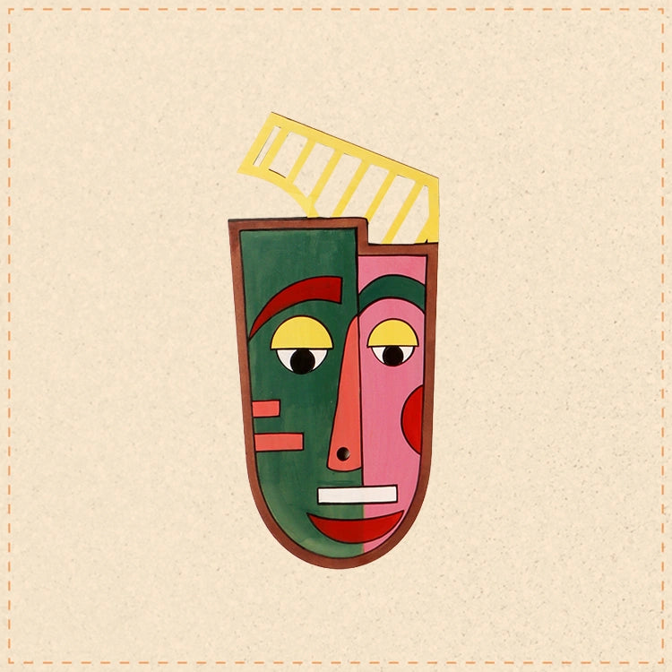 Casanova Yellow Wall Decor Mask (6x13)