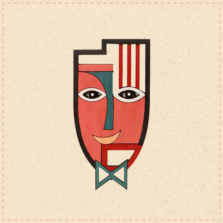 Tidy Ted Pink Wall Decor Mask (6x12)