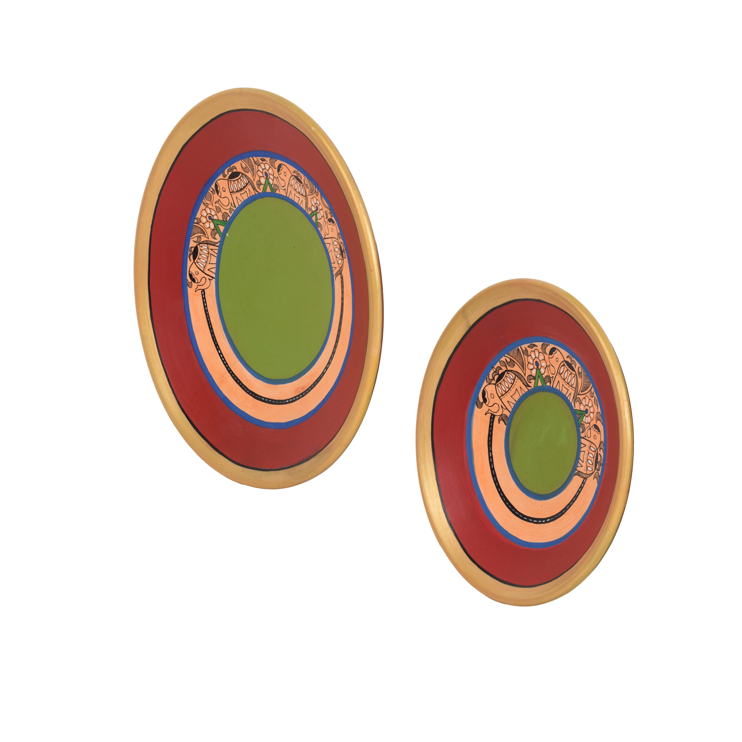Ruby Radiance Wall Décor Terracotta Plates