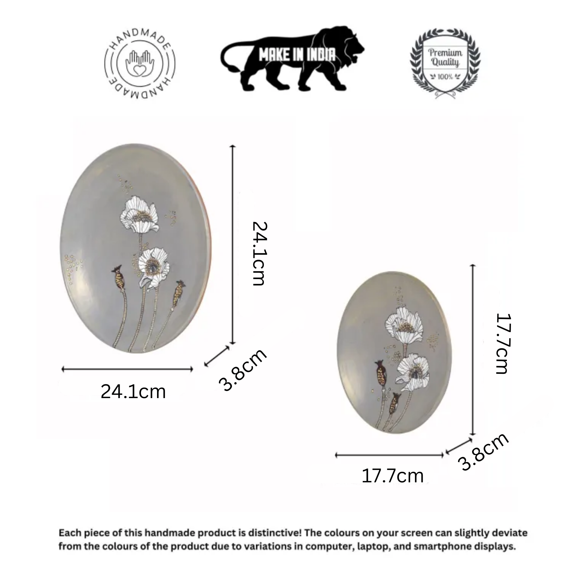 Blossom Impressions S02 Terracotta Wall Décor Plates