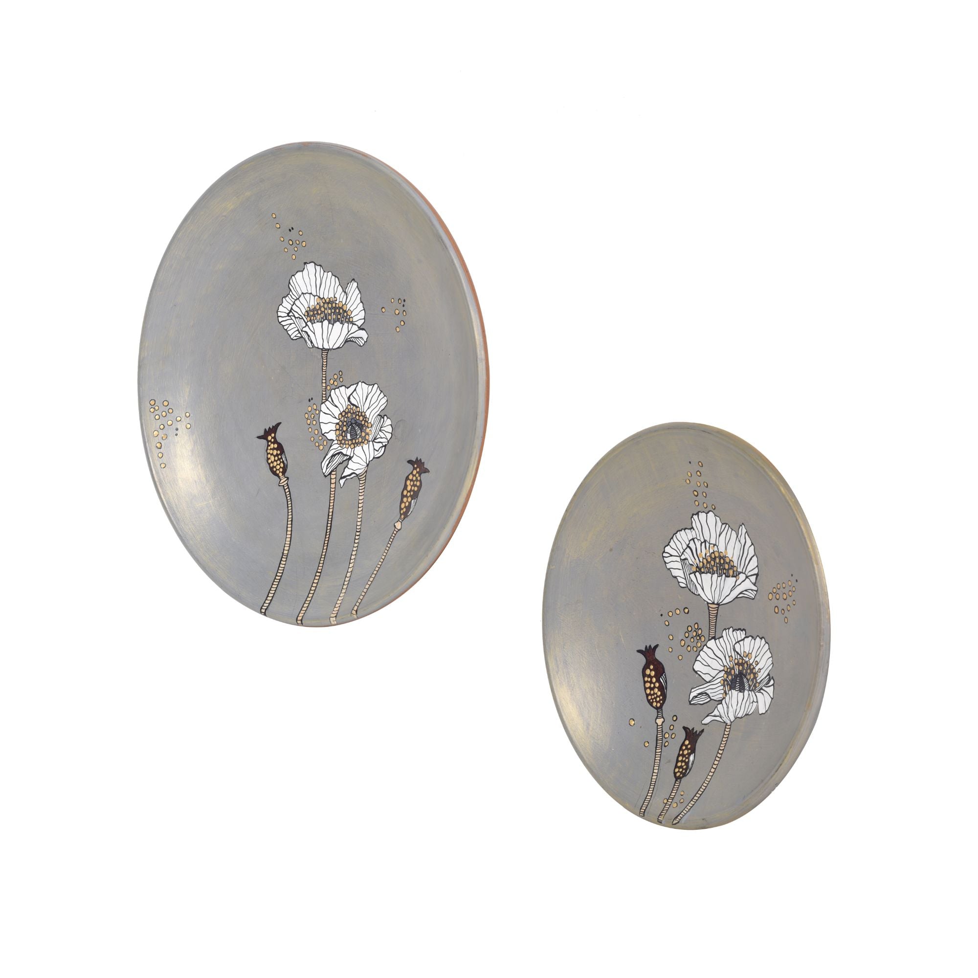 Blossom Impressions S02 Terracotta Wall Décor Plates