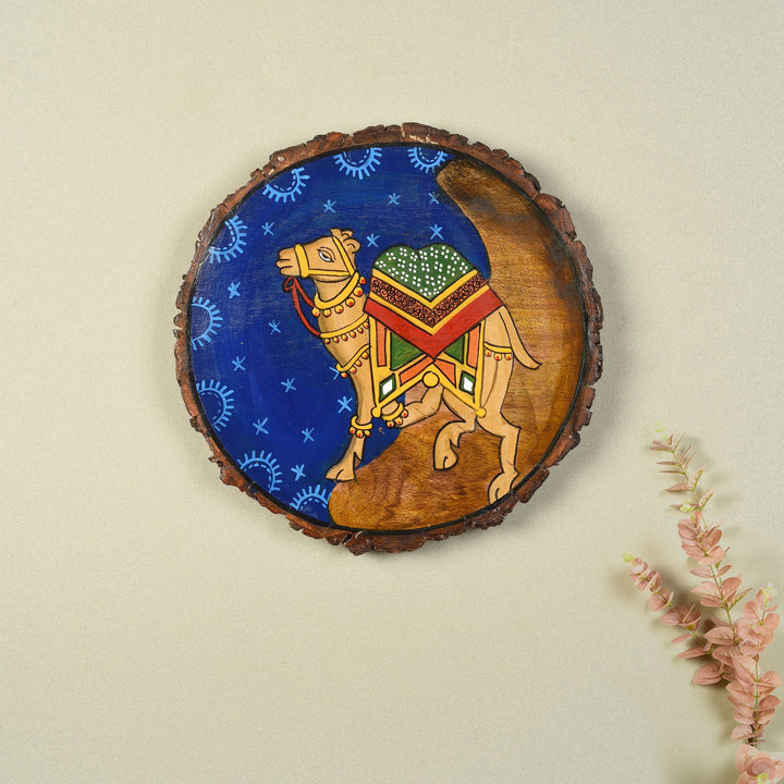 Handpainted Pichhwai Camel Wall Panel