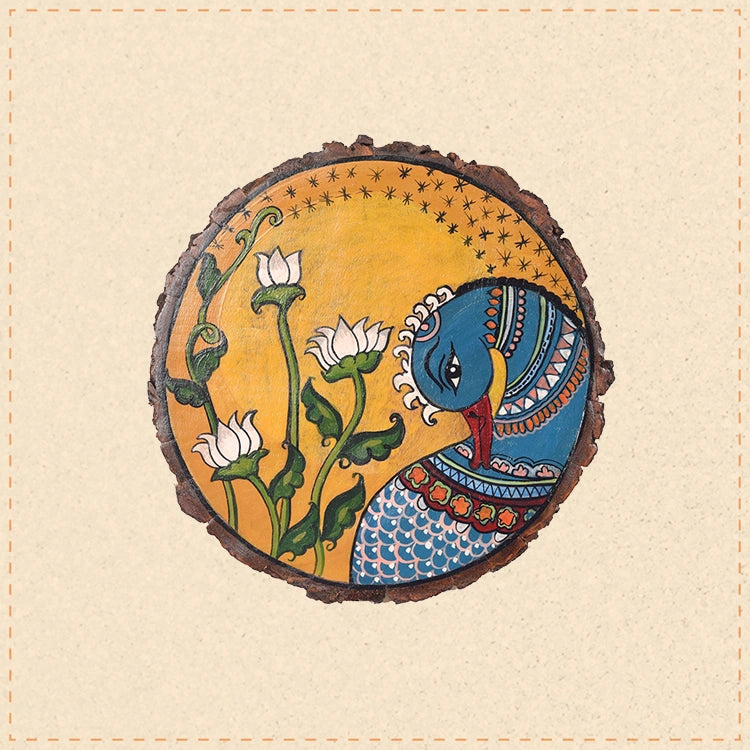 Pichhwai Peacock Wall Accent