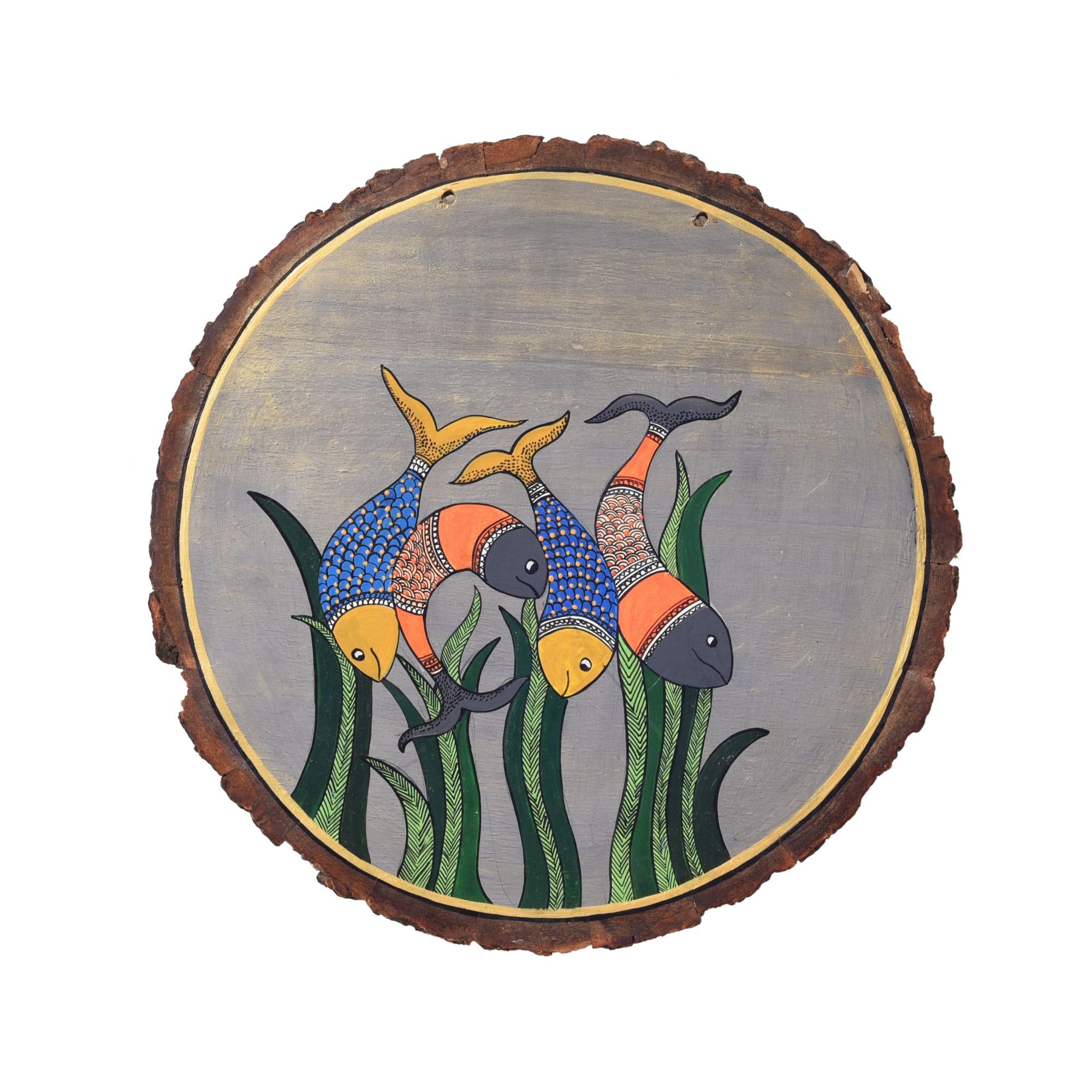 Petal Harmony Handcrafted Wall Plate