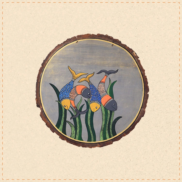 Petal Harmony Handcrafted Wall Plate