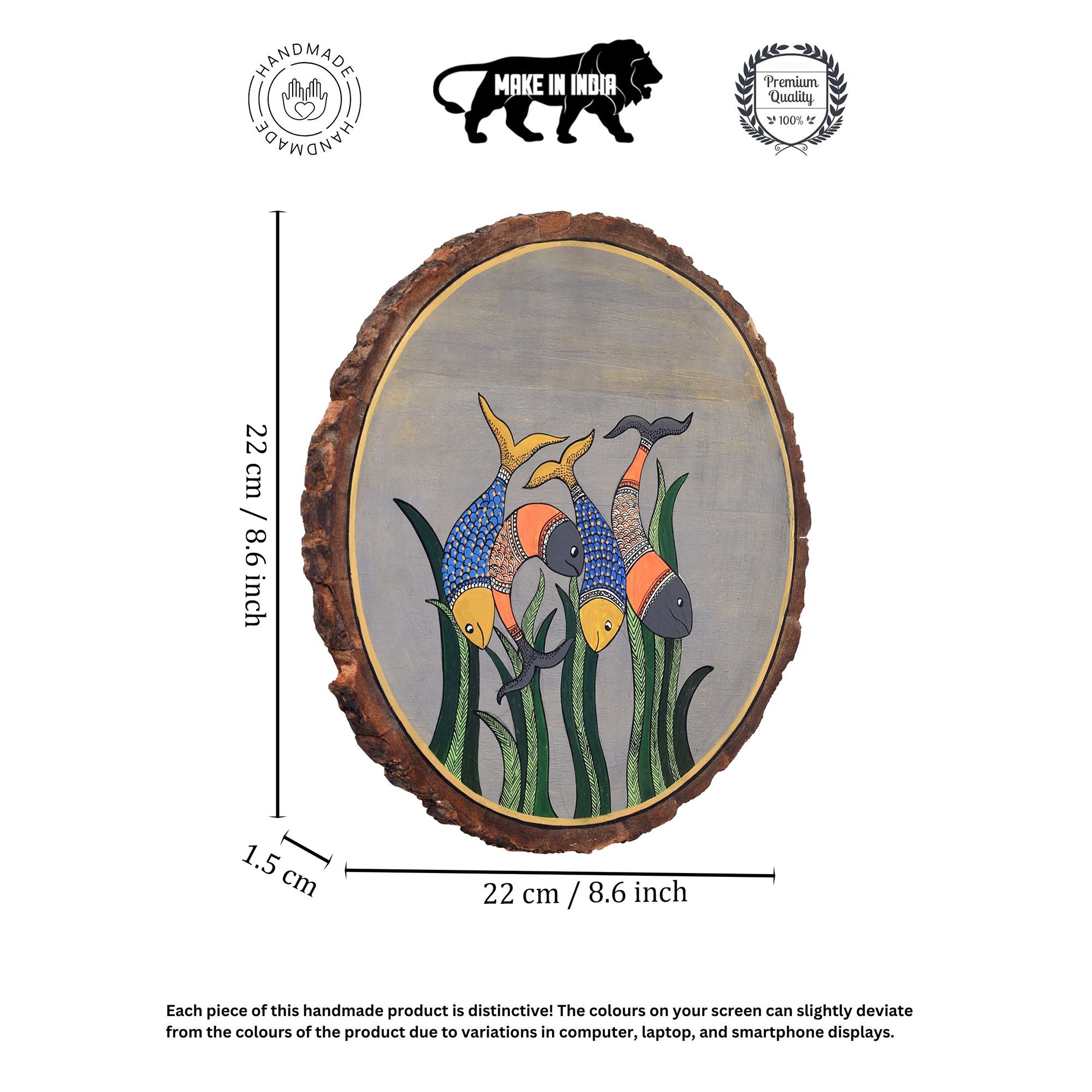 Petal Harmony Handcrafted Wall Plate