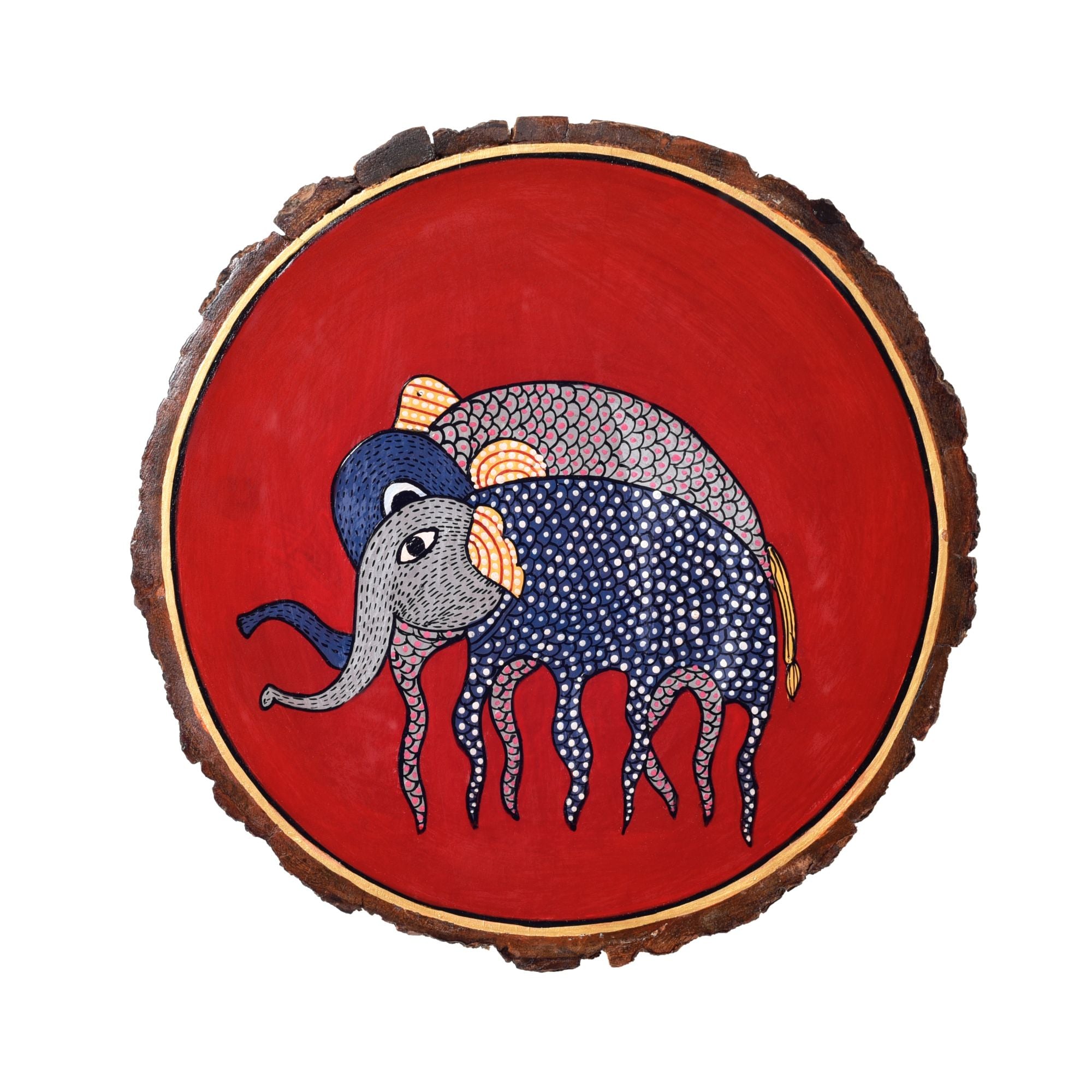 Royal Trunk Elephant Wall Art Plate