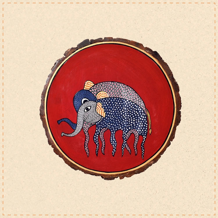Royal Trunk Elephant Wall Art Plate