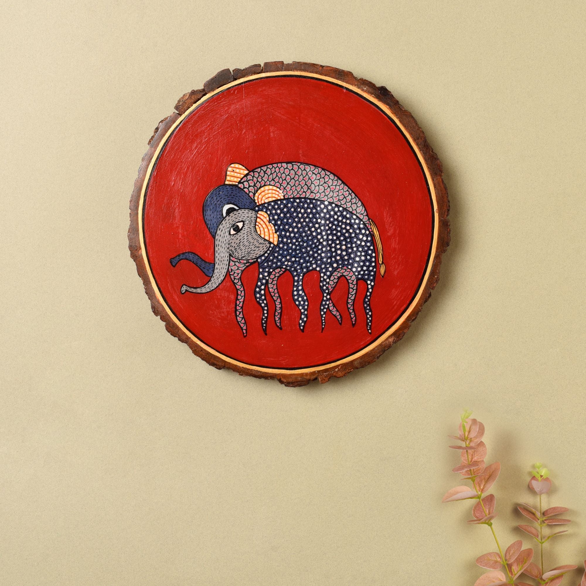 Royal Trunk Elephant Wall Art Plate