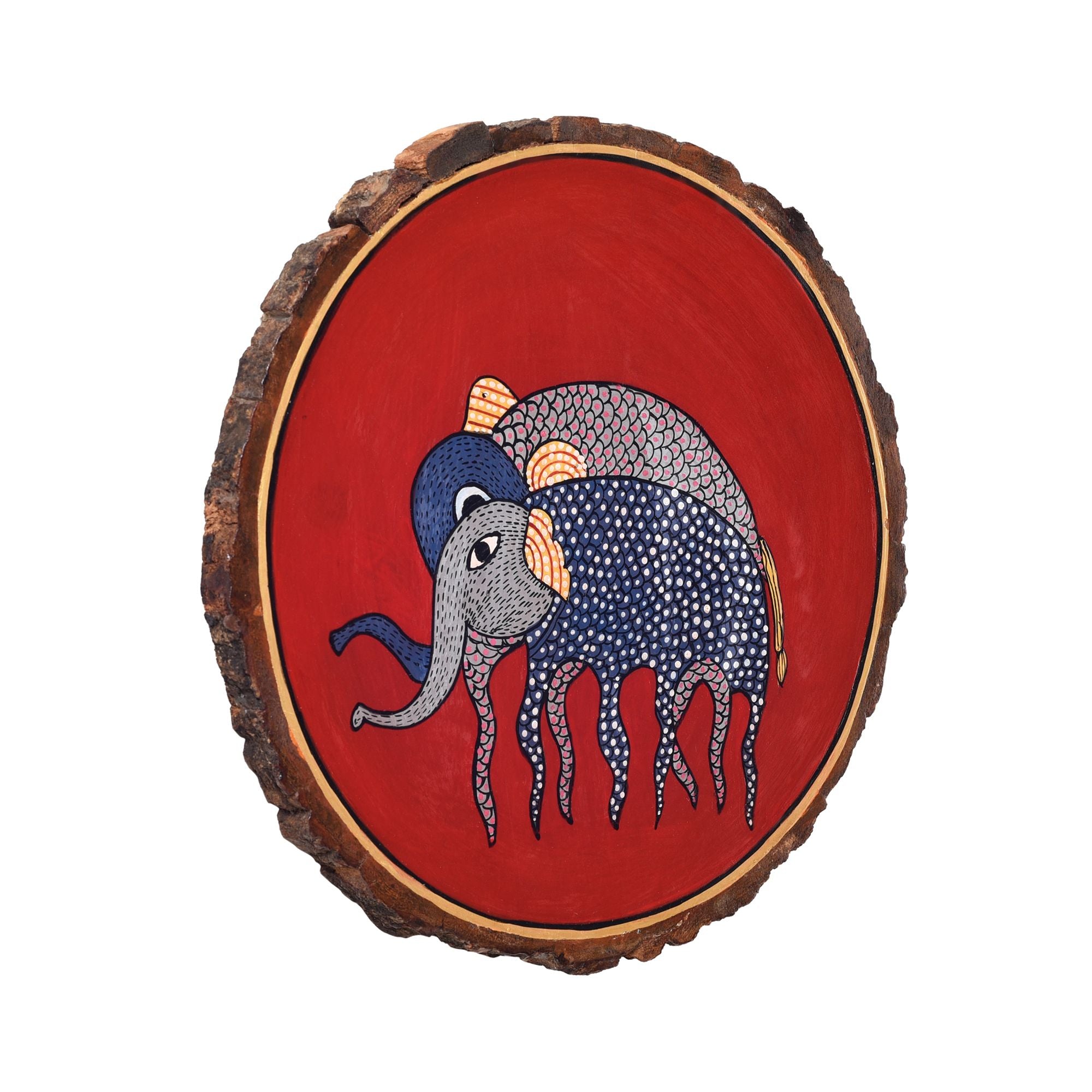 Royal Trunk Elephant Wall Art Plate