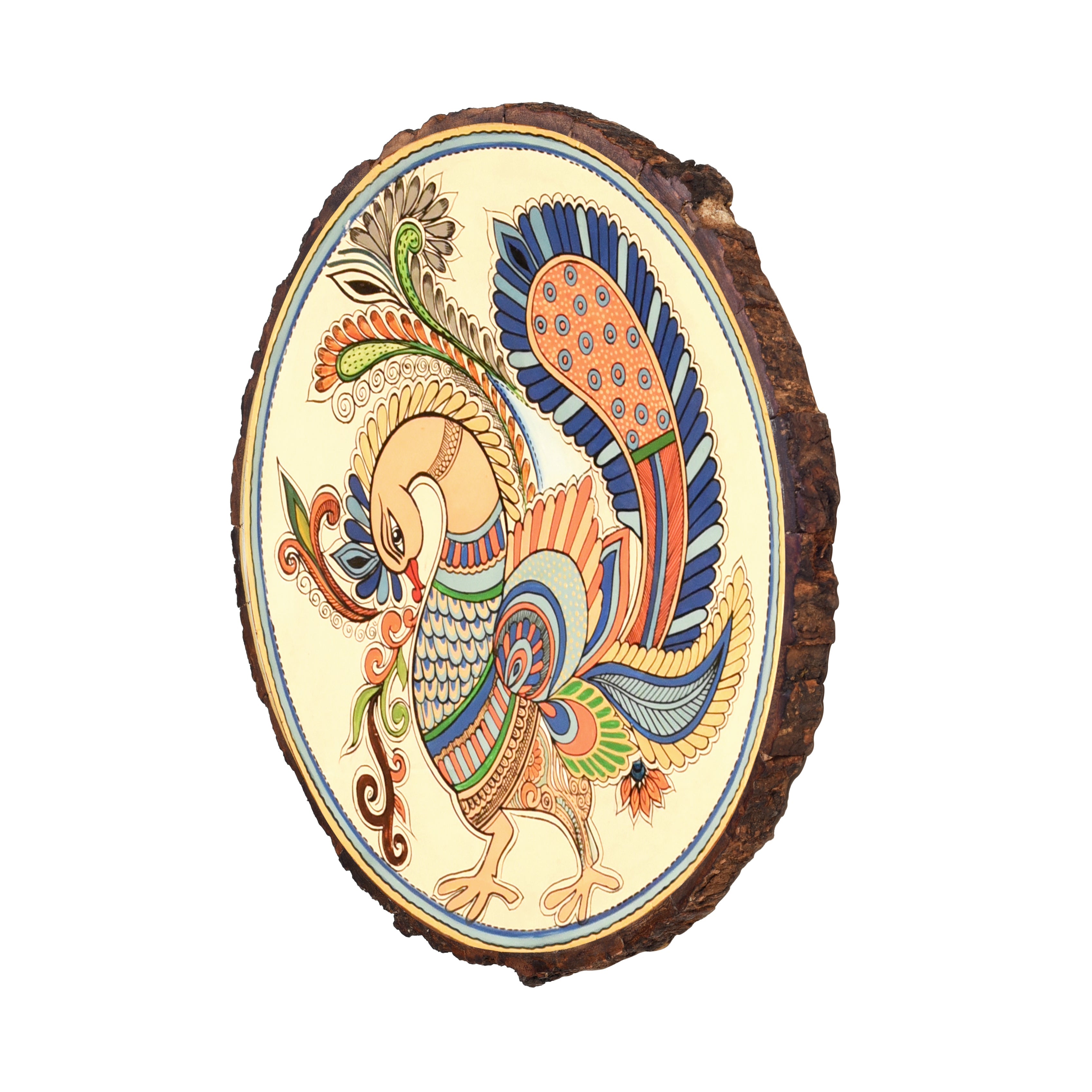 Mayura Wall decor Frame with fine Madhubani artwork