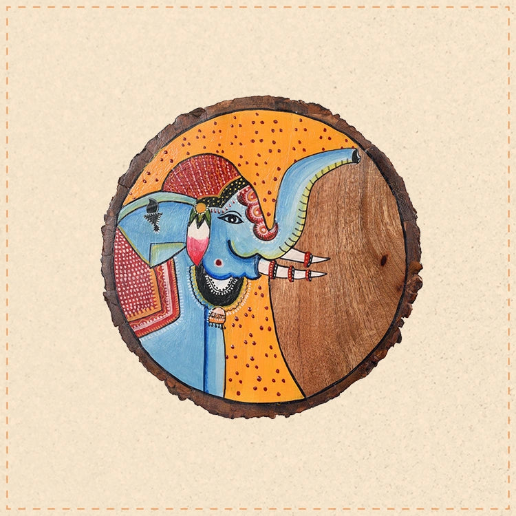 Pichhwai Elephant I Wall Accent