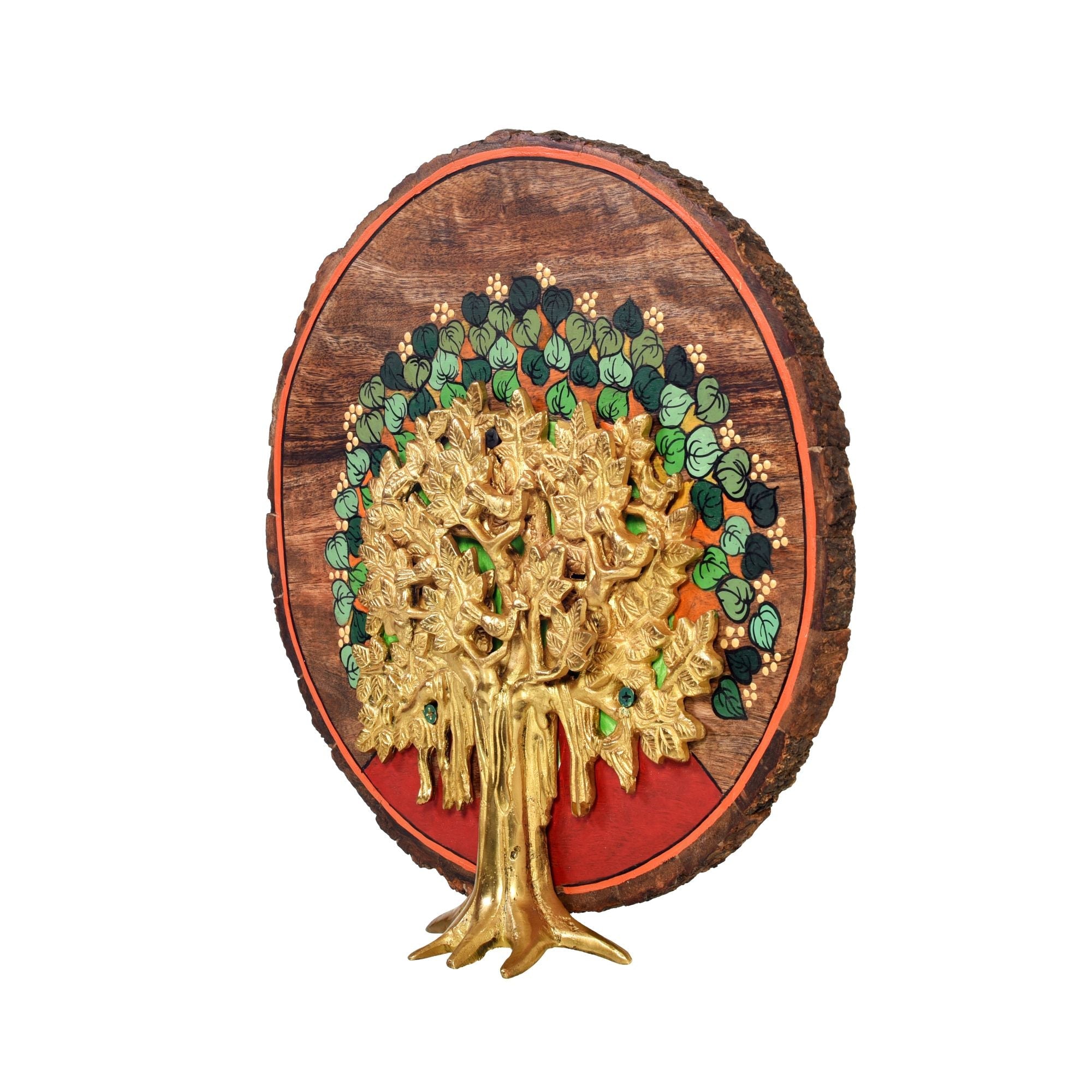 Bodhi Tree Wall Art, Handcrafted Wooden Tree of Enlightenment Decor for Peace, Growth and Spiritual Energy