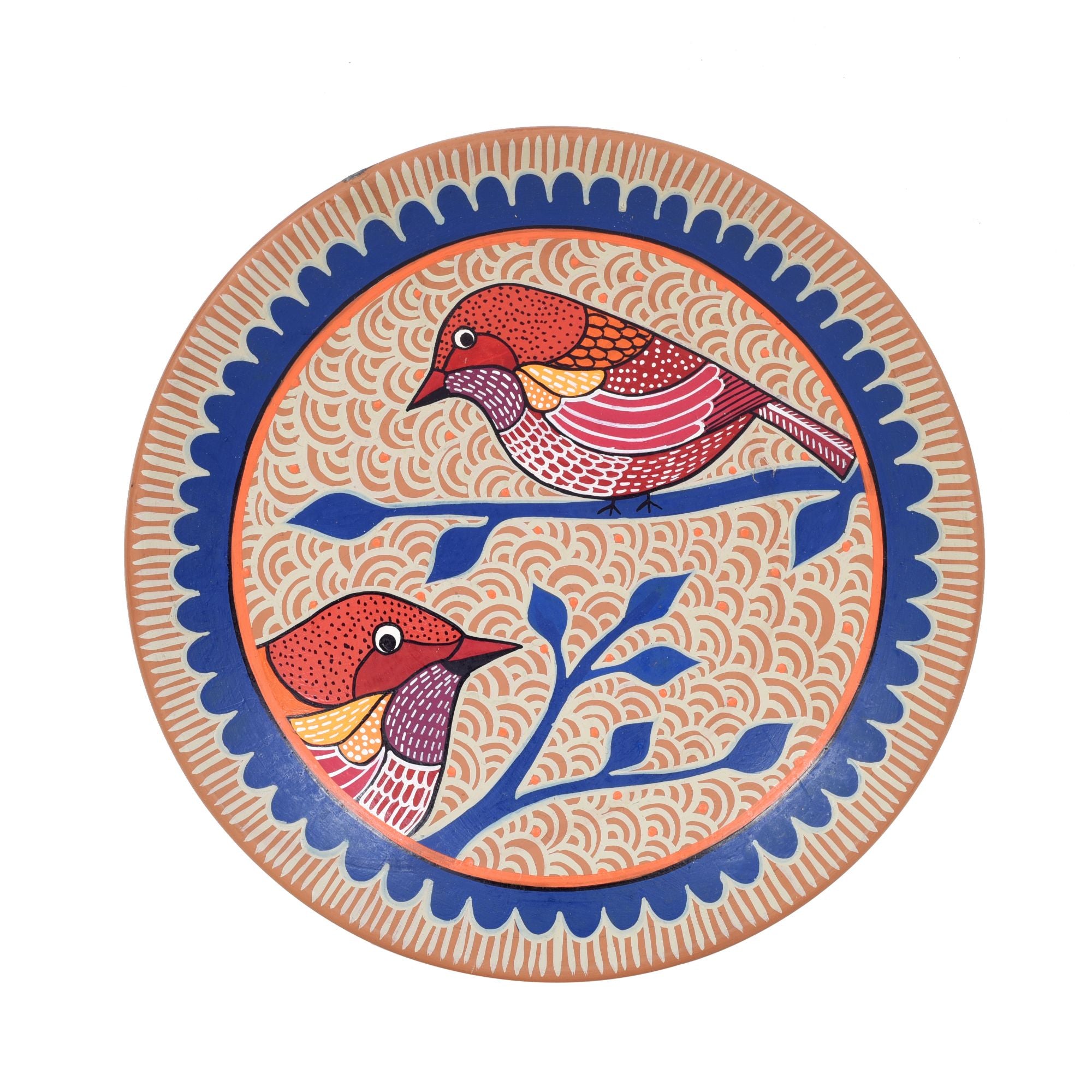 Songbird Sonata Terracotta Wall Décor Plate