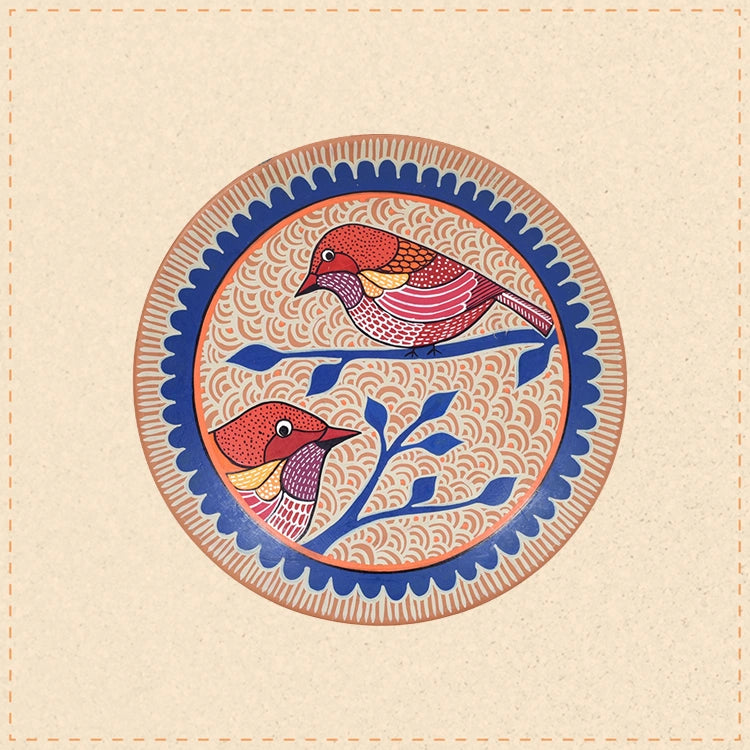 Songbird Sonata Terracotta Wall Décor Plate