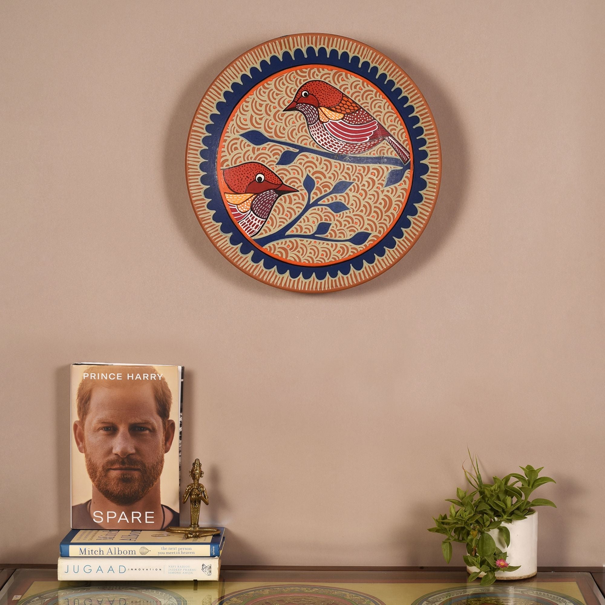 Songbird Sonata Terracotta Wall Décor Plate