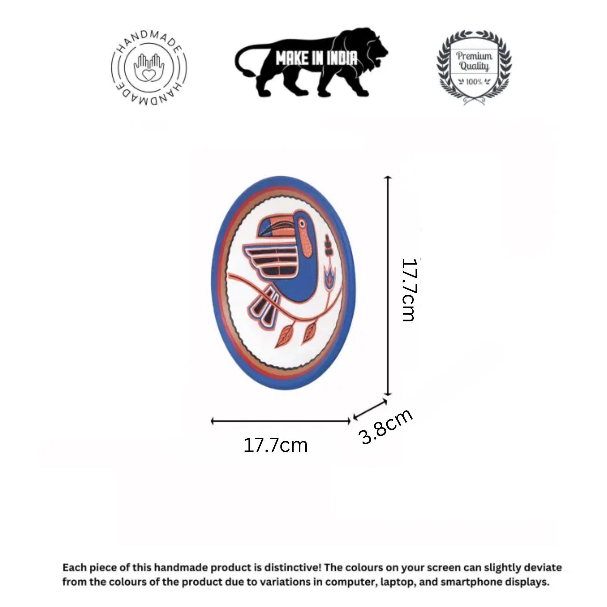 Serene Songscapes Terracotta Wall Décor Plate