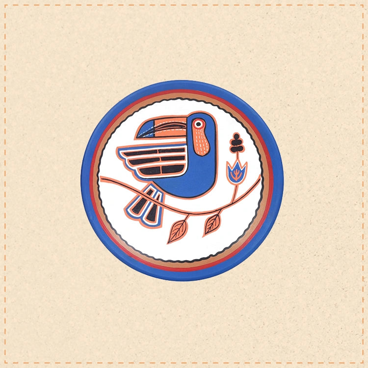 Serene Songscapes Terracotta Wall Décor Plate