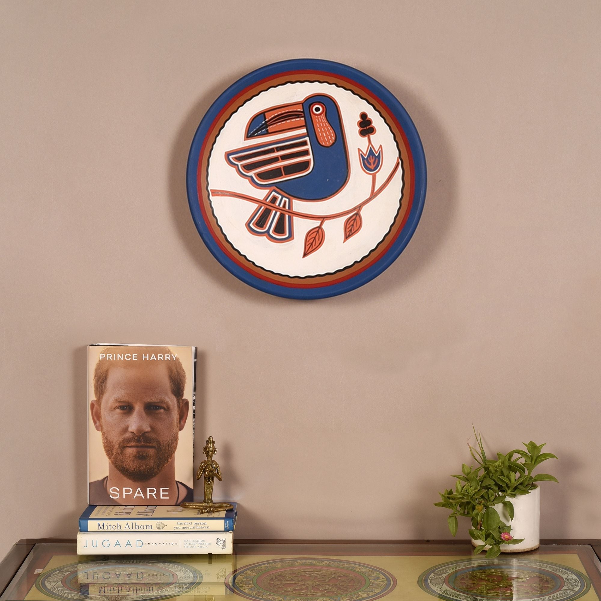 Serene Songscapes Terracotta Wall Décor Plate