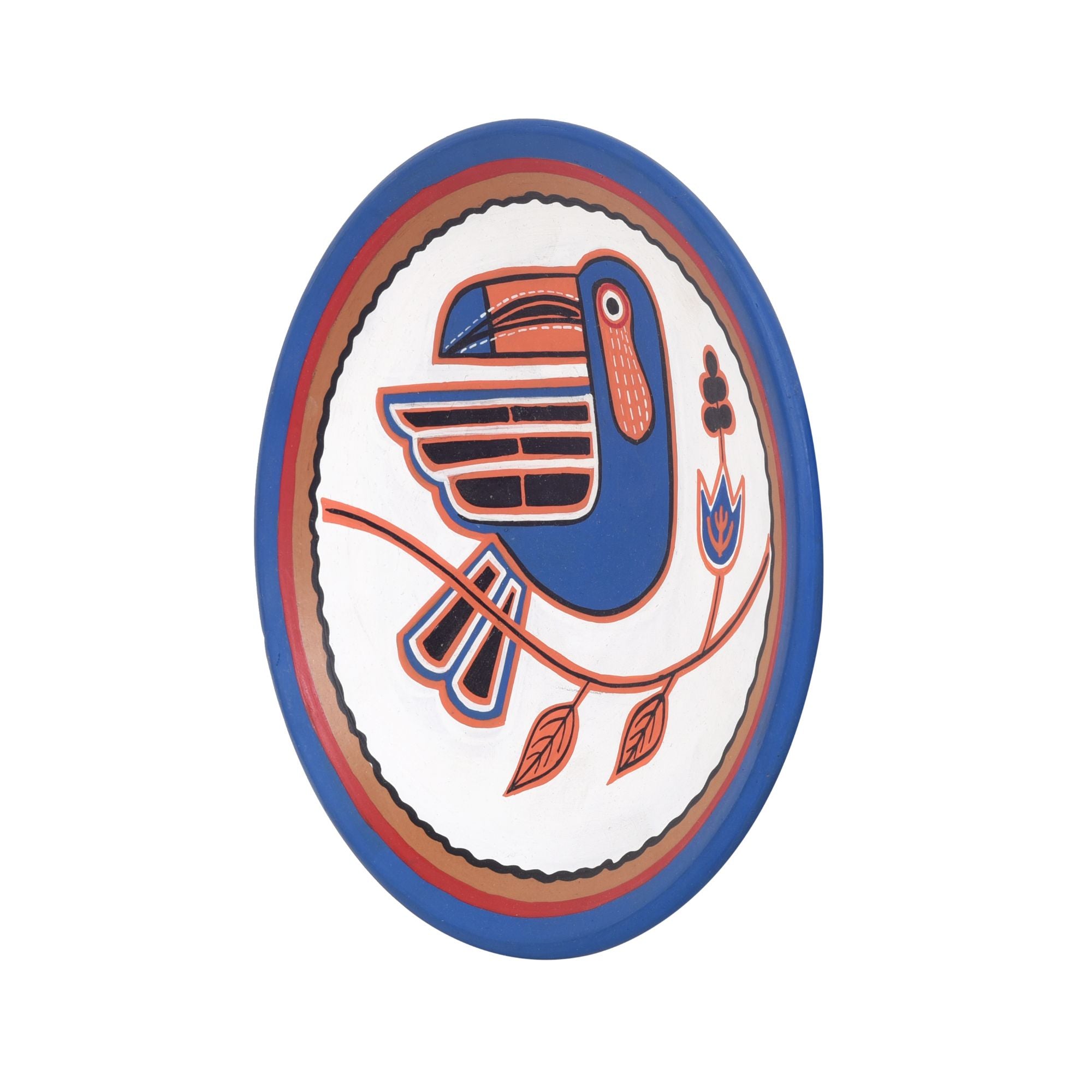 Serene Songscapes Terracotta Wall Décor Plate