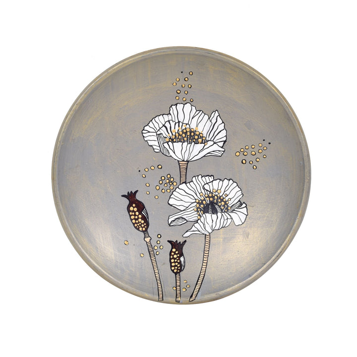 Floral Tapestry Terracotta Wall Décor Plate