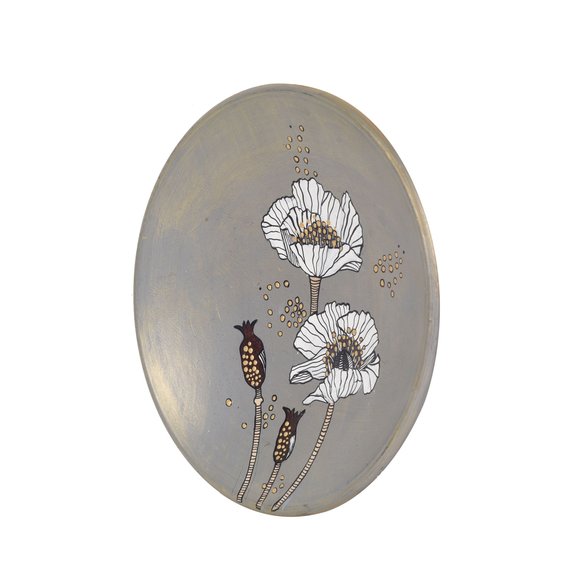 Floral Tapestry Terracotta Wall Décor Plate
