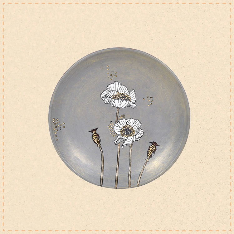 Petal Harmony Terracotta Wall Décor Plate