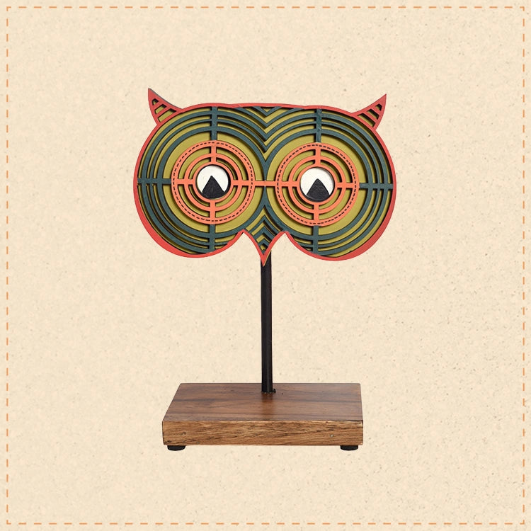 Owl's Eye Table Mask Stand (Green)