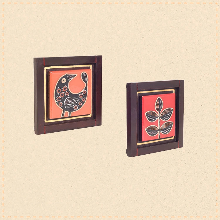 Pichhwai Handcrafted Tiles Wall Art Panel S02